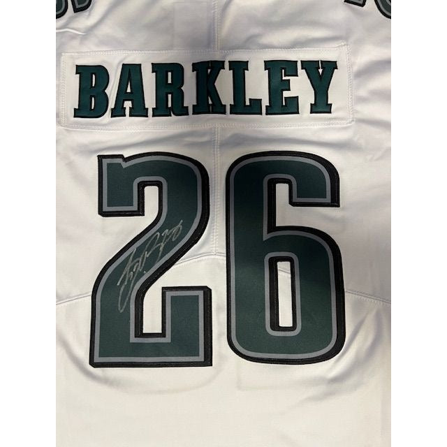 Saquon Barkley Philadelphia Eagles size extra large game model jersey signed with proof