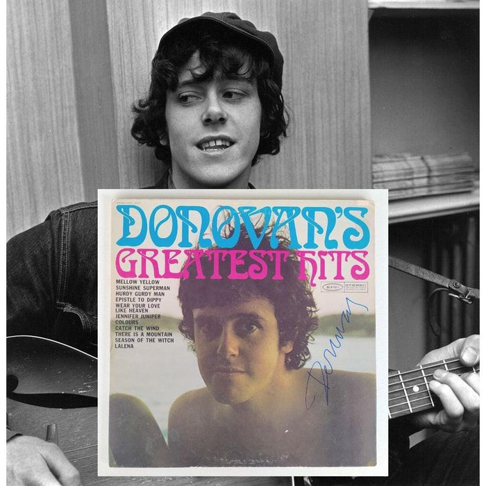 Donovan "Greatest Hits" original album LP signed with proof