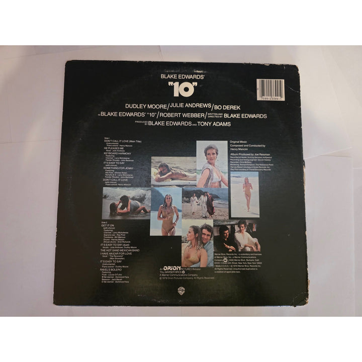 Blake Edwards "10" Original Sound Track LP signed with proof.