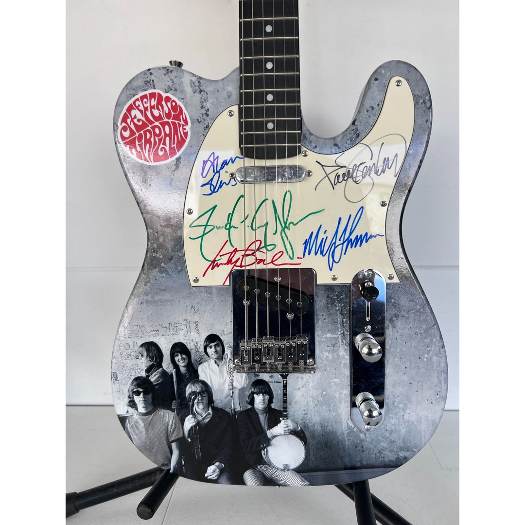 Jefferson Airplane Grace Slick, Jorma Kaukonen , Jack Casady, Paul Canter, Mickey Thomas & Marty Bailin ONE OF A KIND full size telecaster.