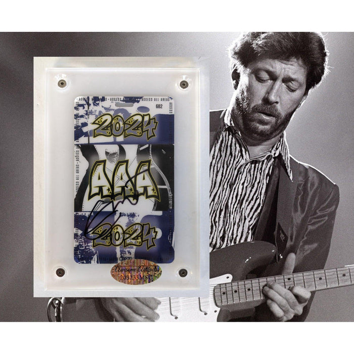 Eric Clapton original concert ticket signed with proof