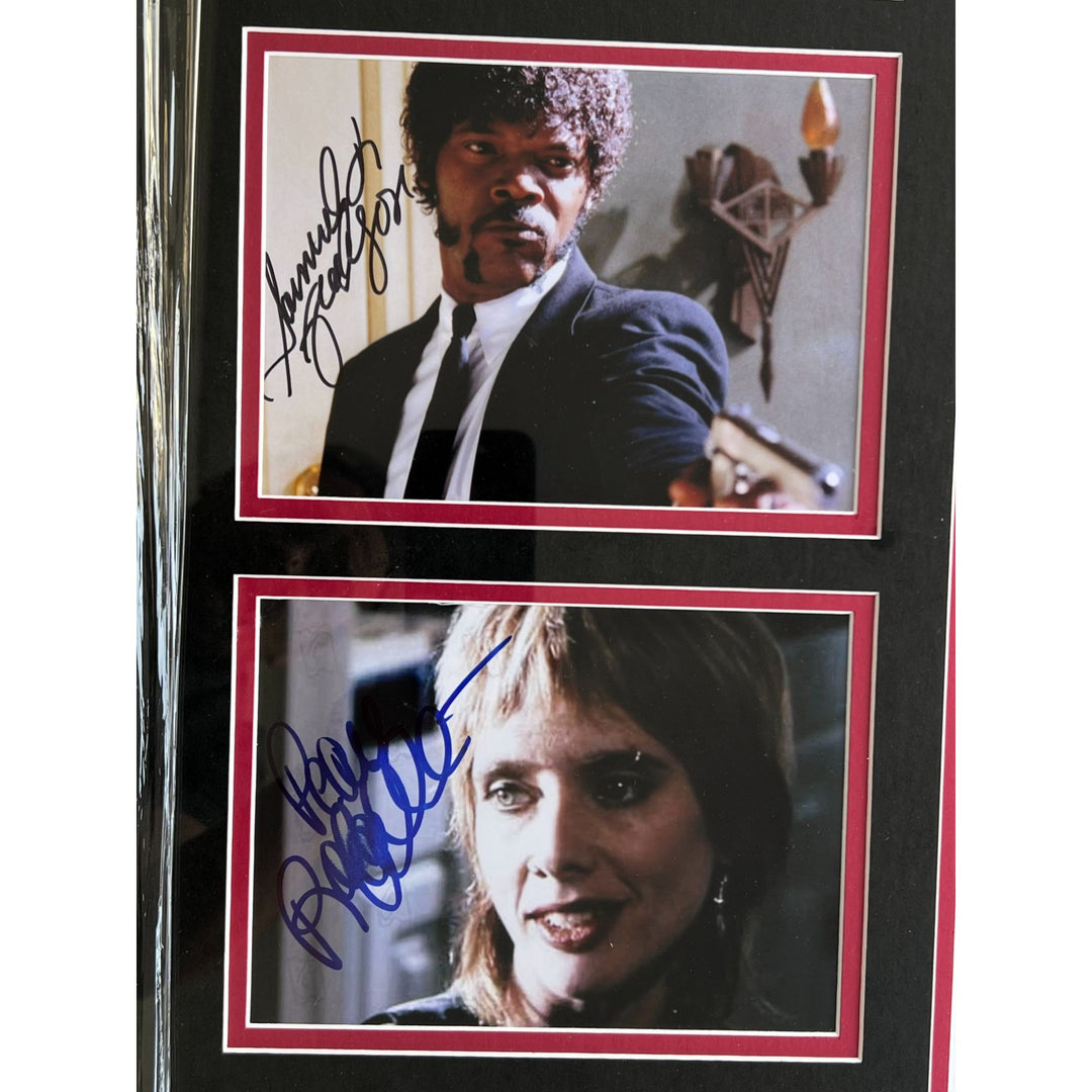 Pulp fiction cast signed one of a kind piece Quintin Tarantino, John Travolta, Samuel L. Jackson, Harvey Keitel, Bruce Willis cast signed 1