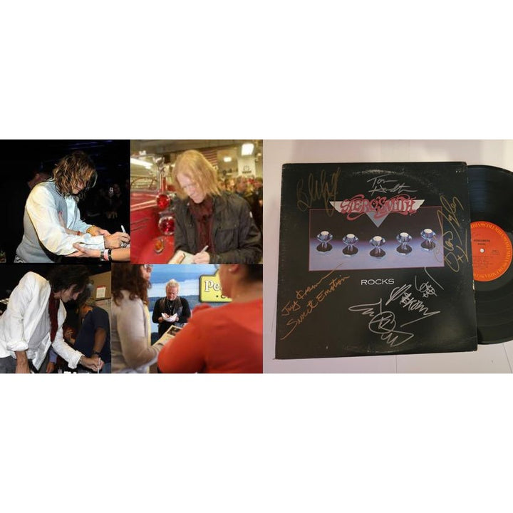 Aerosmith "Rocks" LP signed with proof.