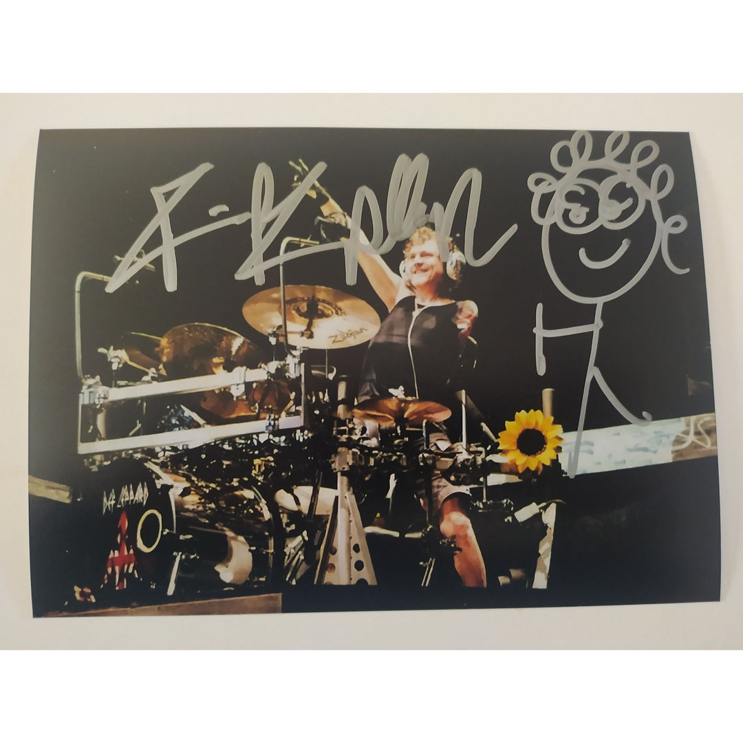 Rick Allen Def Leppard drummer 5x7 photo signed with proof