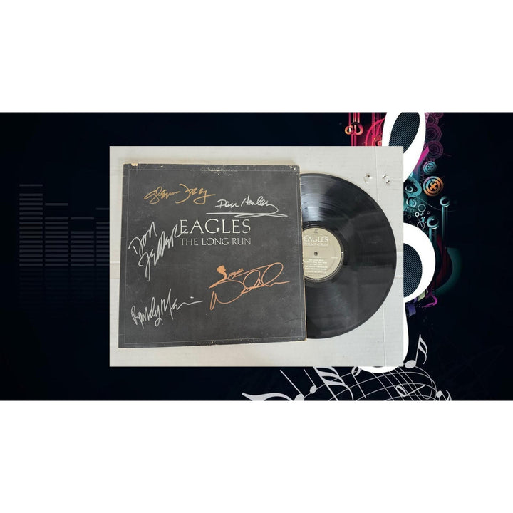 The Eagles ''The long Run'' LP signed with proof.