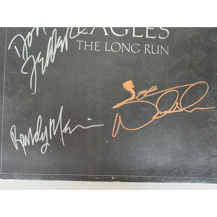 The Eagles ''The long Run'' LP signed with proof.