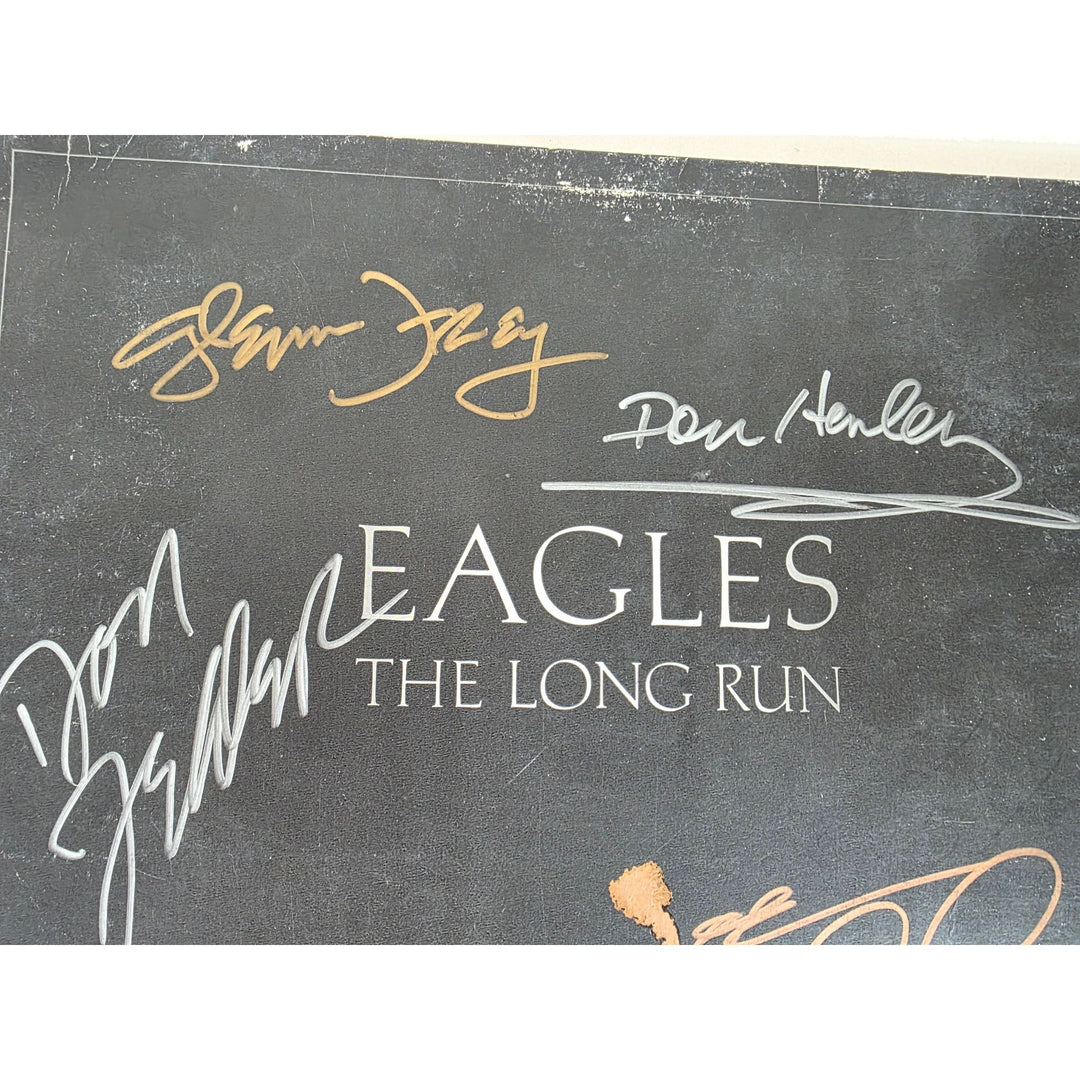 The Eagles ''The long Run'' LP signed with proof.