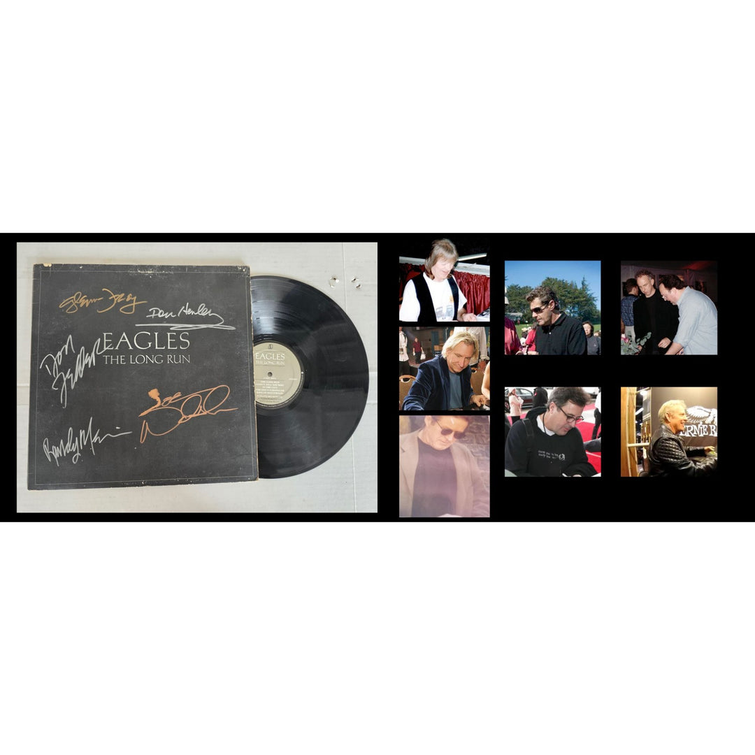 The Eagles ''The long Run'' LP signed with proof.