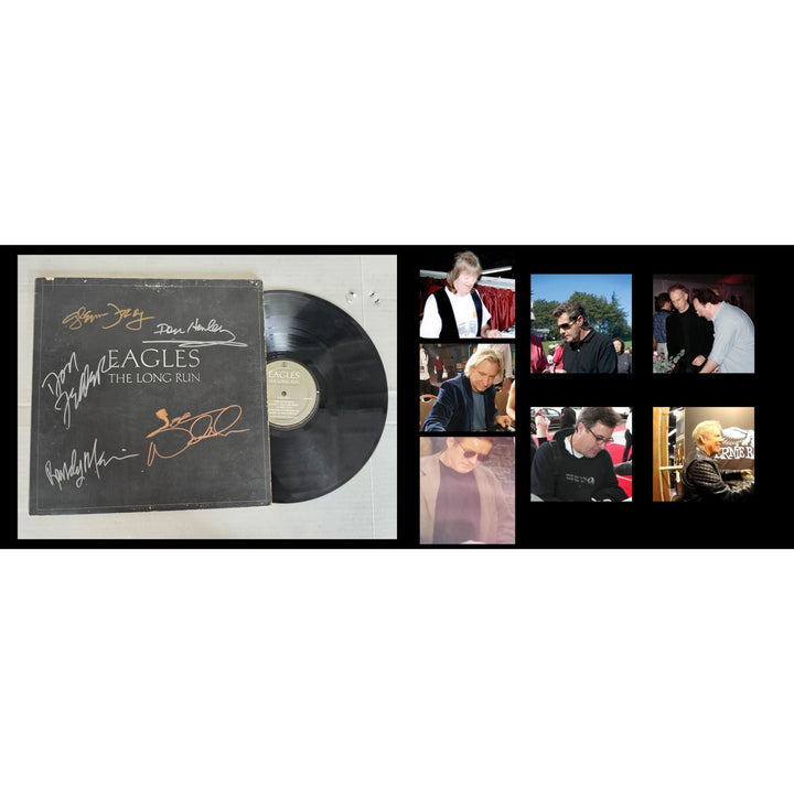 The Eagles ''The long Run'' LP signed with proof.