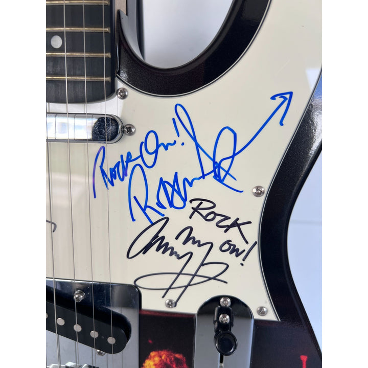 Jimmy Page Robert Plant John Paul Jones Led Zeppelin Telecaster full size electric guitar signed with proof.