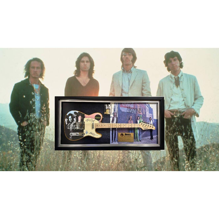 Jim Morrison The Doors one of a kind telecaster electric guitar signed with proof & museum quality framing 47x 23
