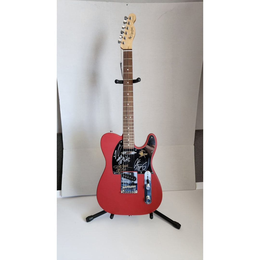 Deftones Chi Cheng Chino Moreno Stephen Carpenter Frank Delgado  authentic Fender telecaster full size electric guitar signed with proof