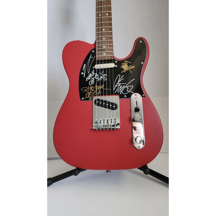 Deftones Chi Cheng Chino Moreno Stephen Carpenter Frank Delgado  authentic Fender telecaster full size electric guitar signed with proof
