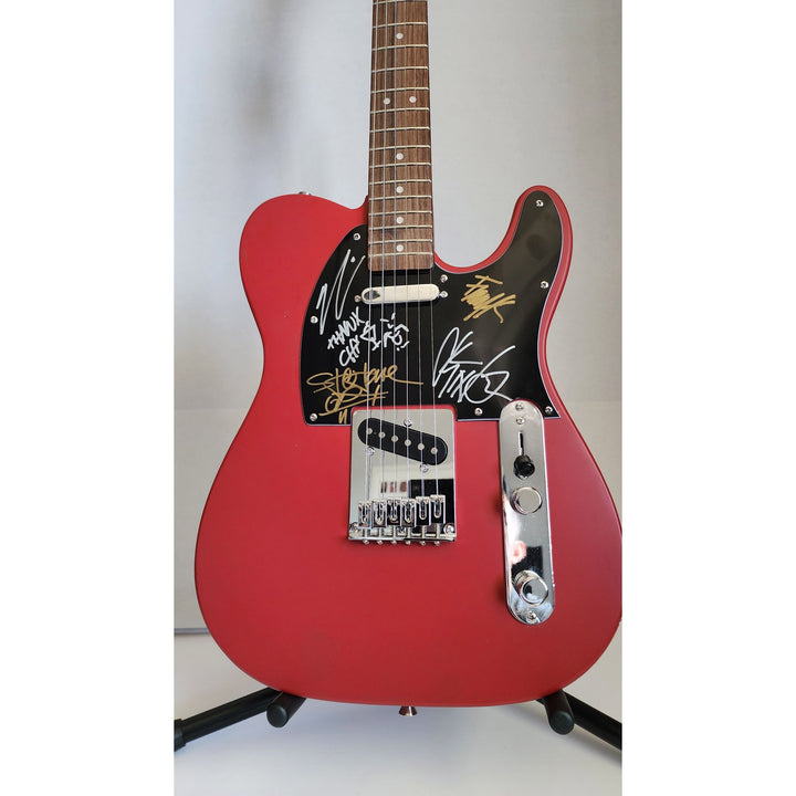 Deftones Chi Cheng Chino Moreno Stephen Carpenter Frank Delgado  authentic Fender telecaster full size electric guitar signed with proof