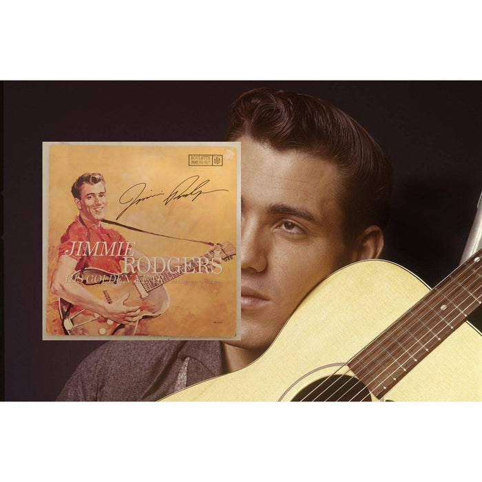 Jimmie Rodgers "His Golden Years" original album LP signed with proof