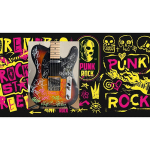 Fall out Boy, My Chemical Romance, Panic at the Disco, Paramore authentic hand signed Telecaster electric guitar signed