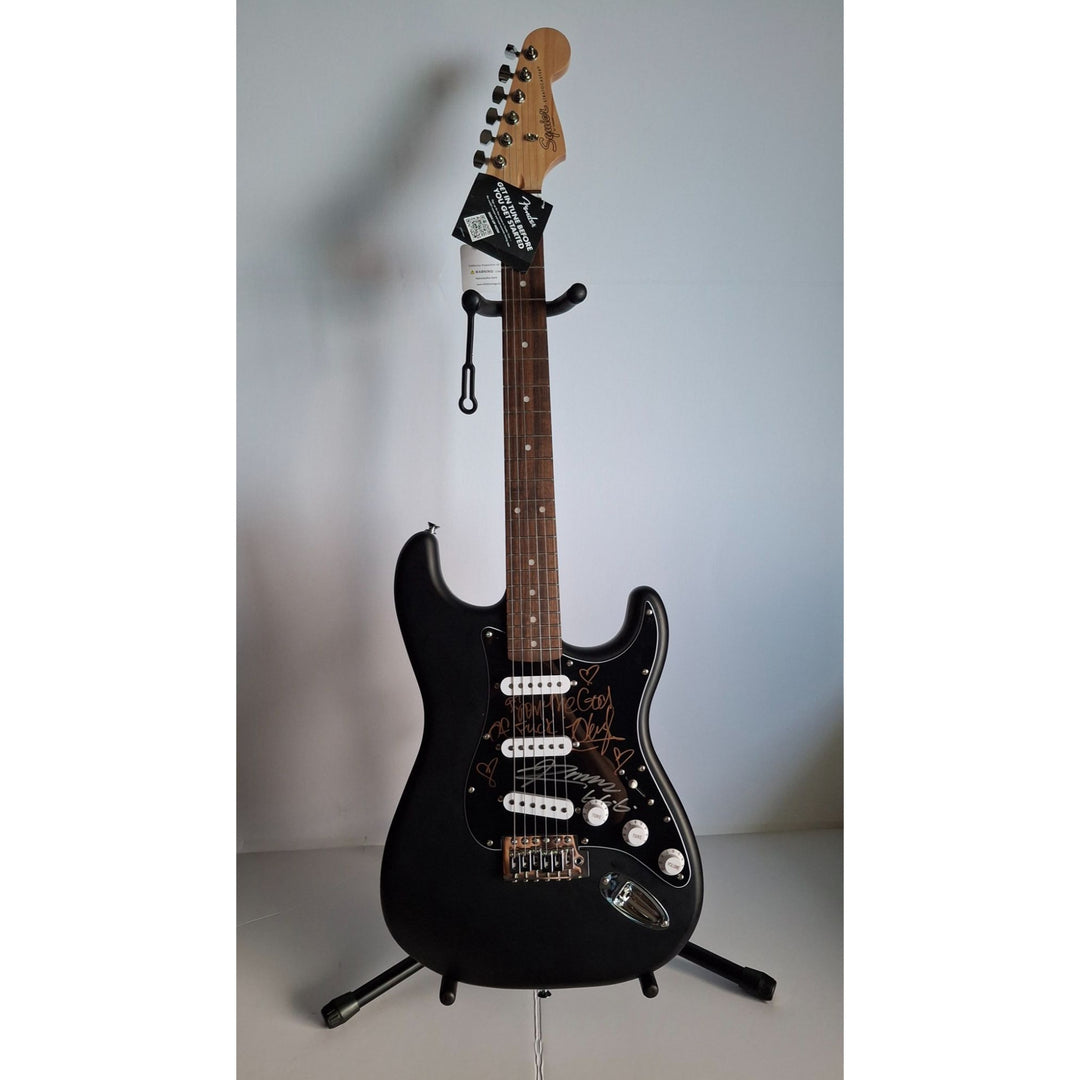 Marilyn Manson and Rob Zombie Fender Stratocaster electric guitar signed with proof