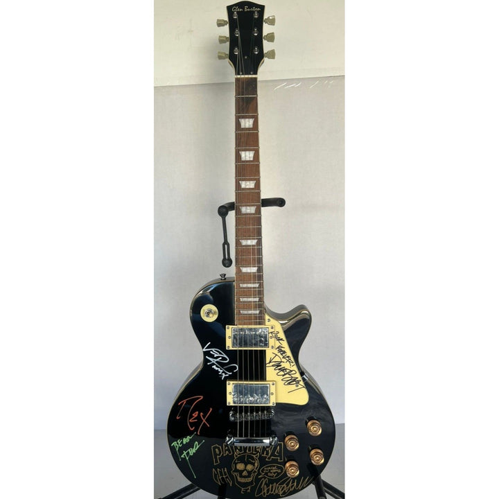 Pantera Phil Anselmo, Diamond Darrell, Rex Brown, and Vinnie Paul Les Paul electric guitar signed with proof..
