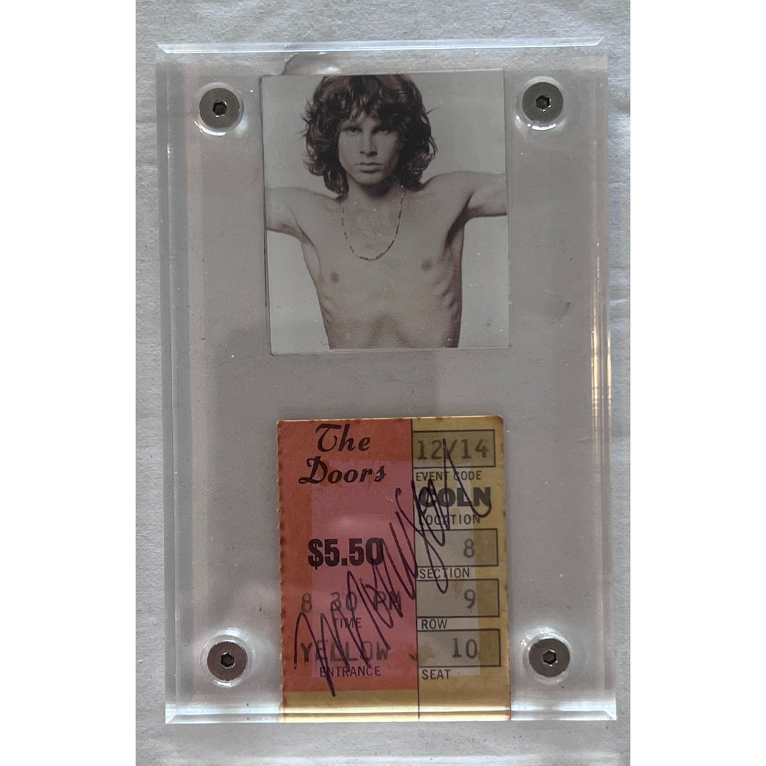 Jim Morrison the original ticket Doors concert signed