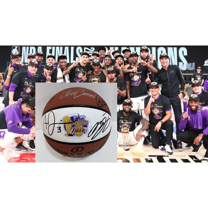 Los Angeles Lakers Kobe Bryant Shaquille O'Neal 1999-2000 team signed basketball NBA champions with proof