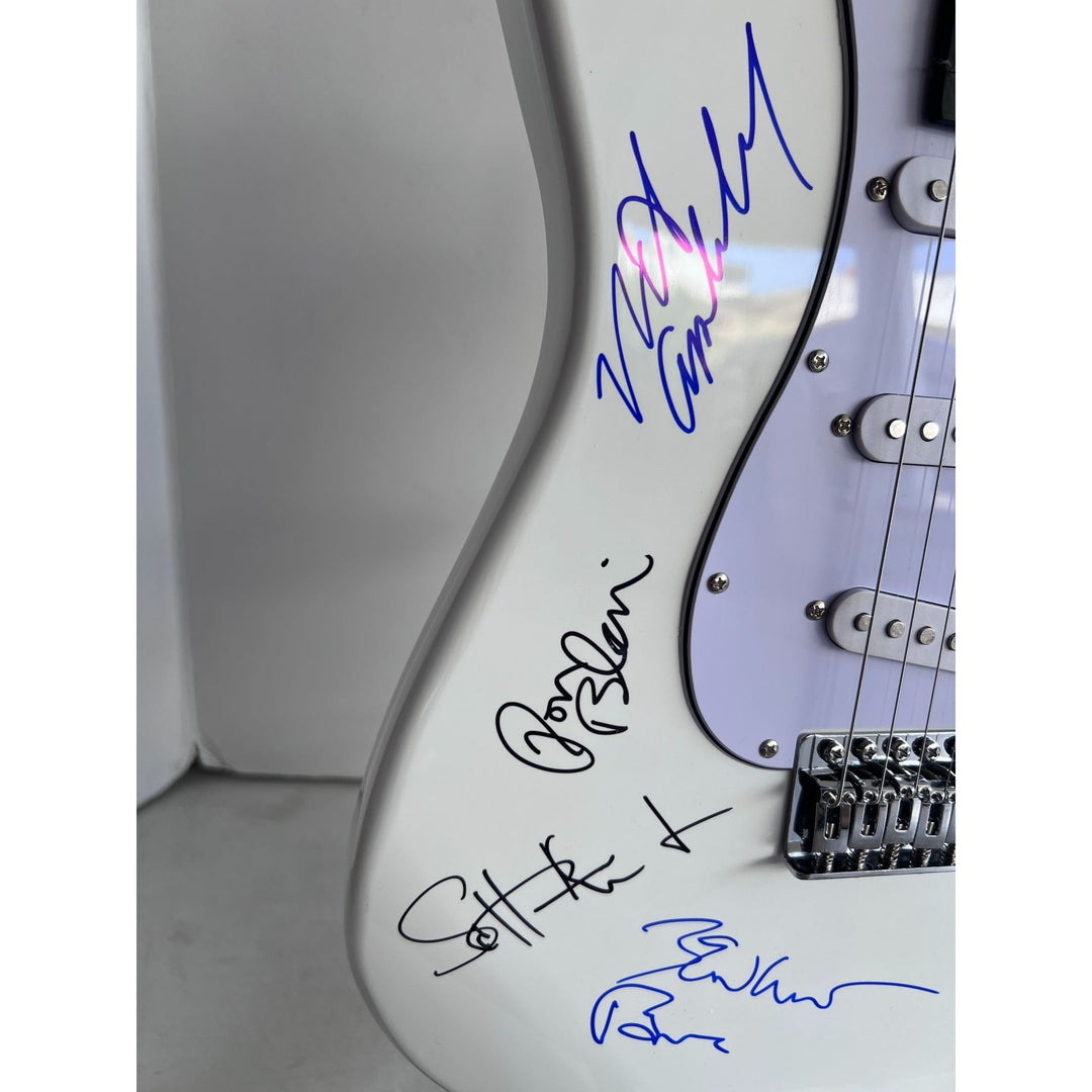 Tom Petty, Ron Blair, Benmont Tinch, Scott Thurston, and Mike Campbell stratocaster electric guitar signed with proof