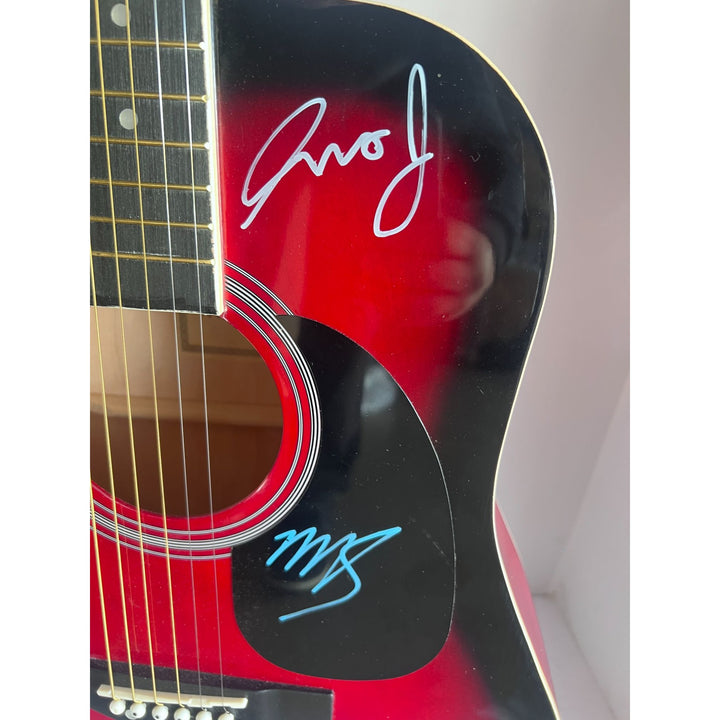 Robert Smith and the Cure full size acoustic guitar signed with proof