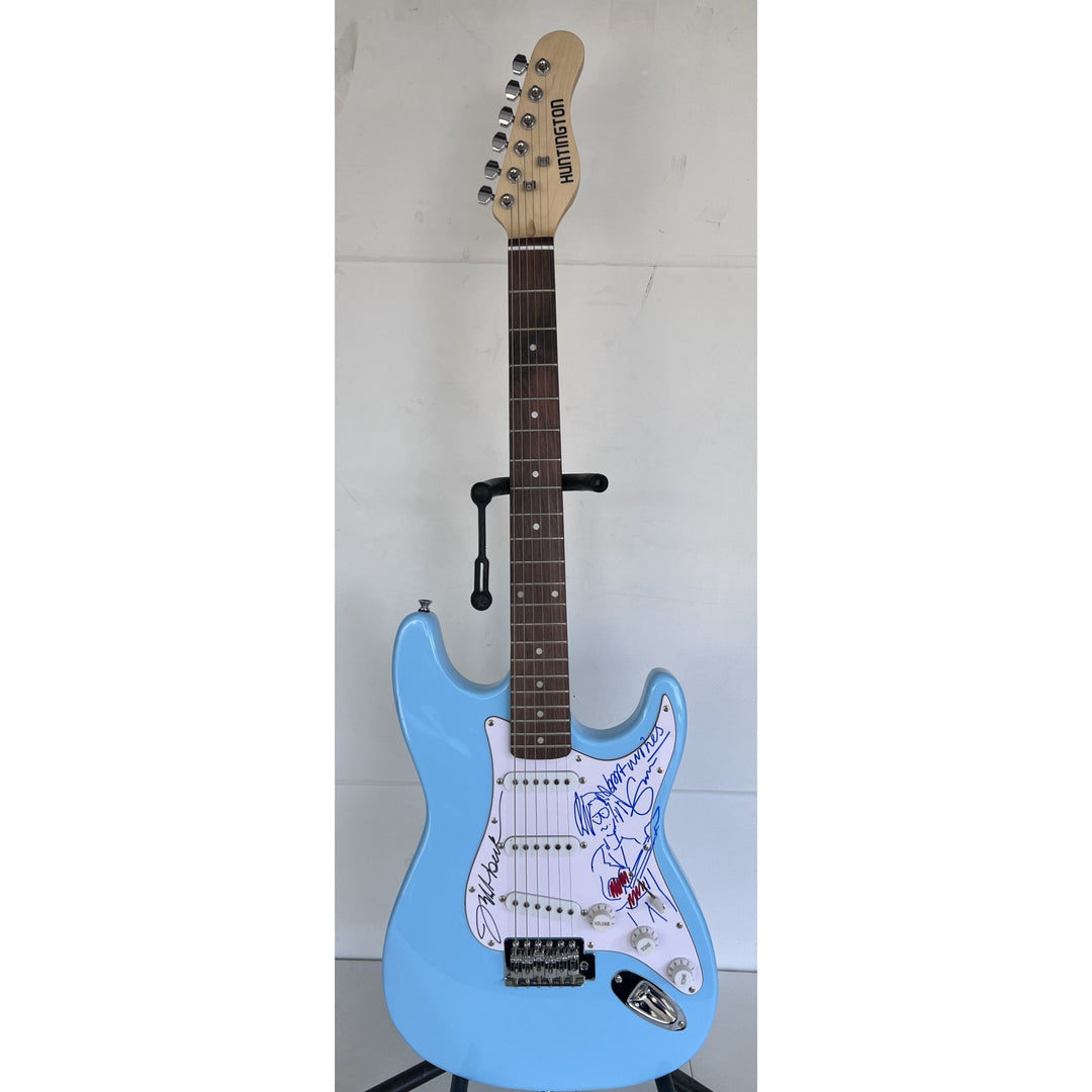 Eric Clapton & Jeff Beck electric guitar signed with proof.