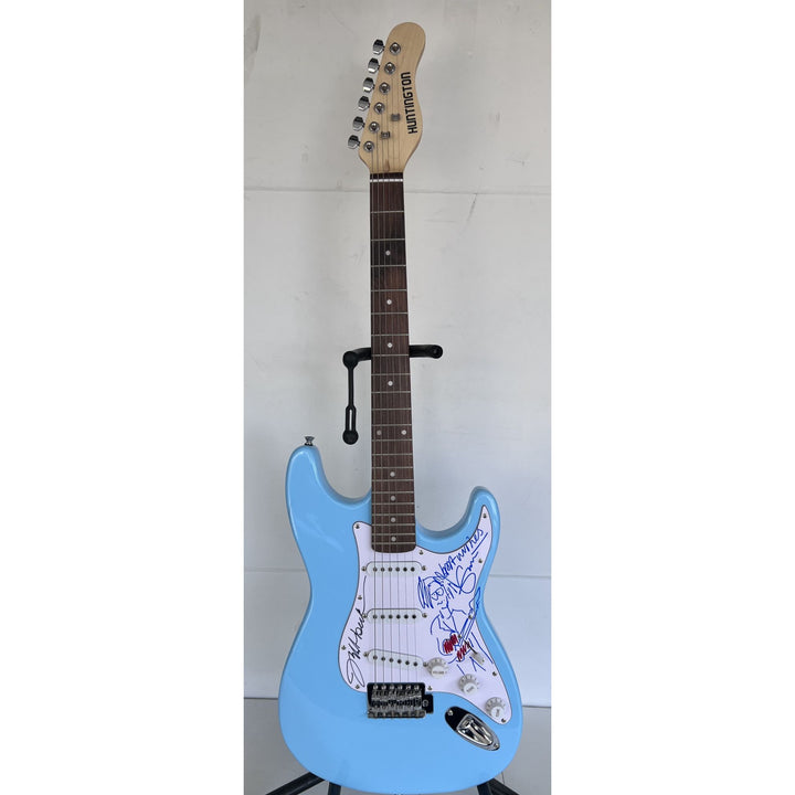 Eric Clapton & Jeff Beck electric guitar signed with proof.