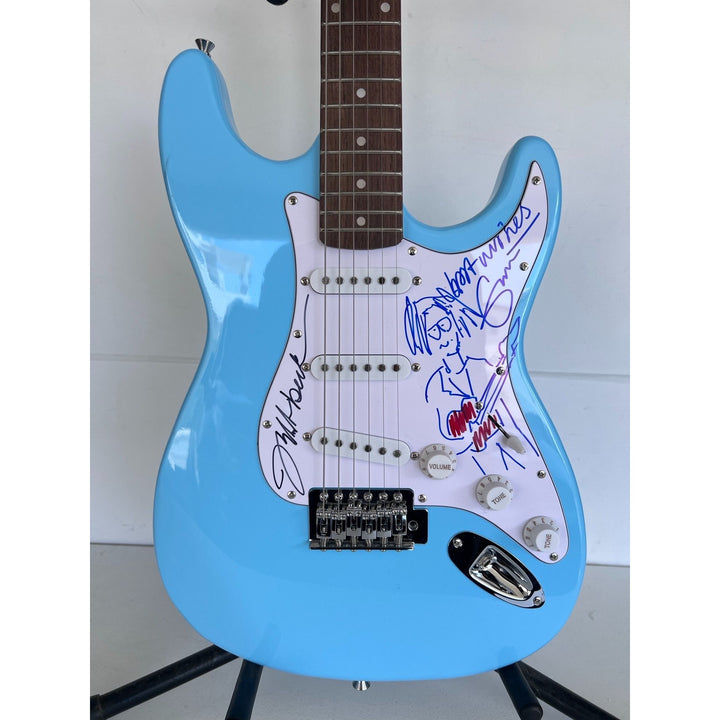 Eric Clapton & Jeff Beck electric guitar signed with proof.