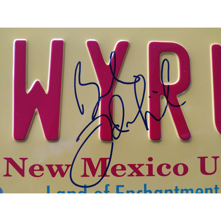 Bob Odenkirk Breaking Bad lawyer up authentic metal license plate signed with proof