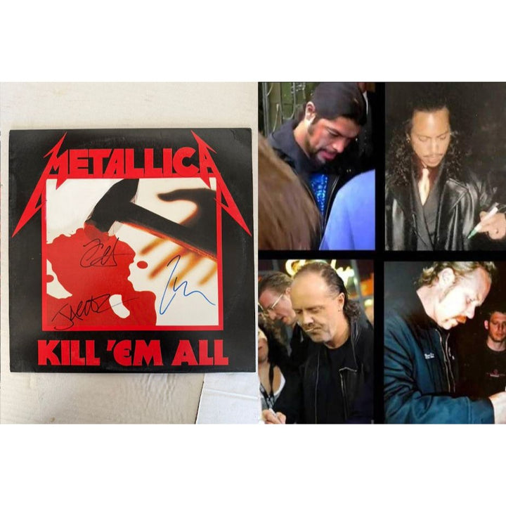 Metallica "Kill 'Em All" LP signed with proof.