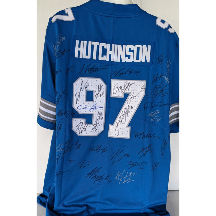Detroit Lions Aidan Hutchinson 2025 game model jersey size xl team signed with proof