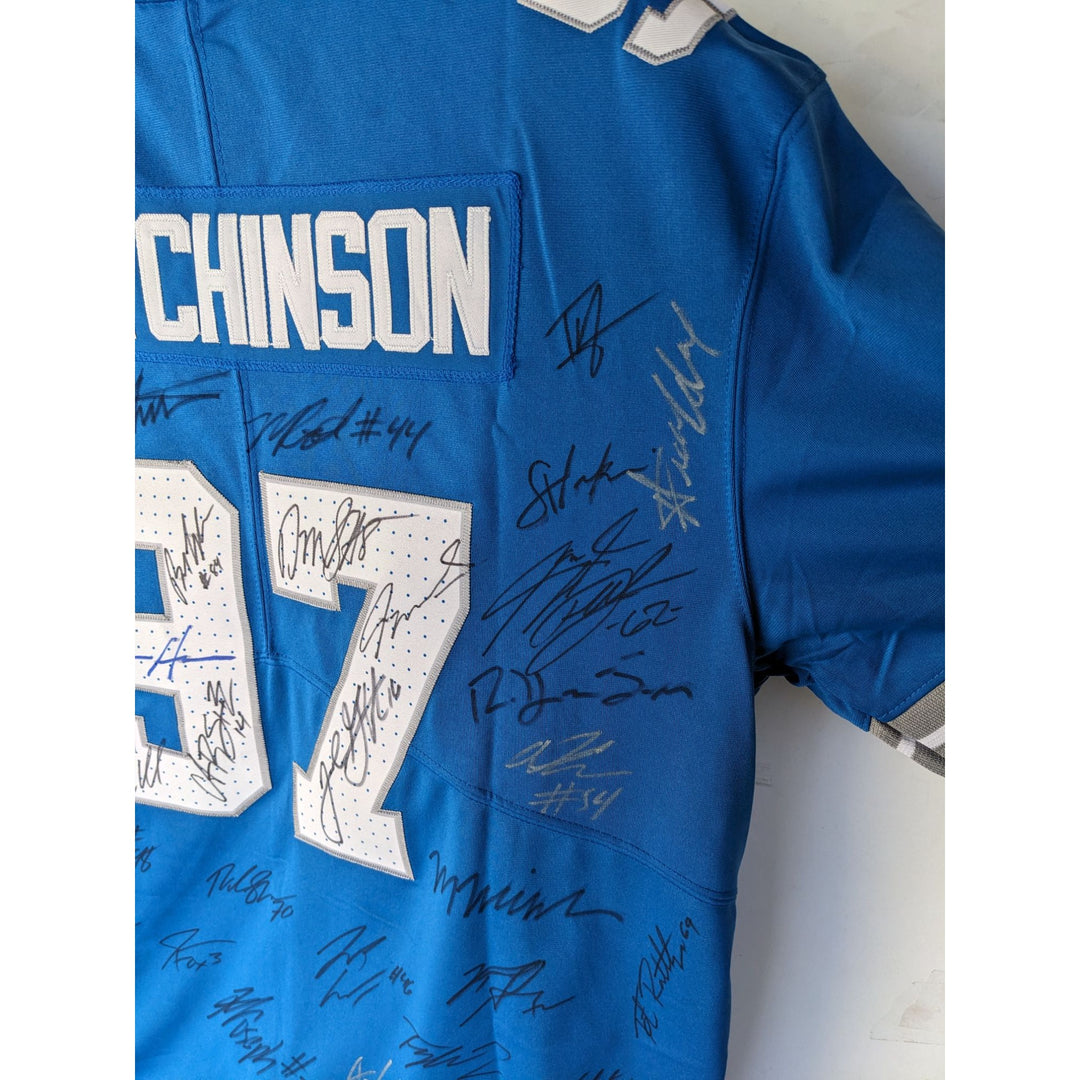 Detroit Lions Aidan Hutchinson 2025 game model jersey size xl team signed with proof