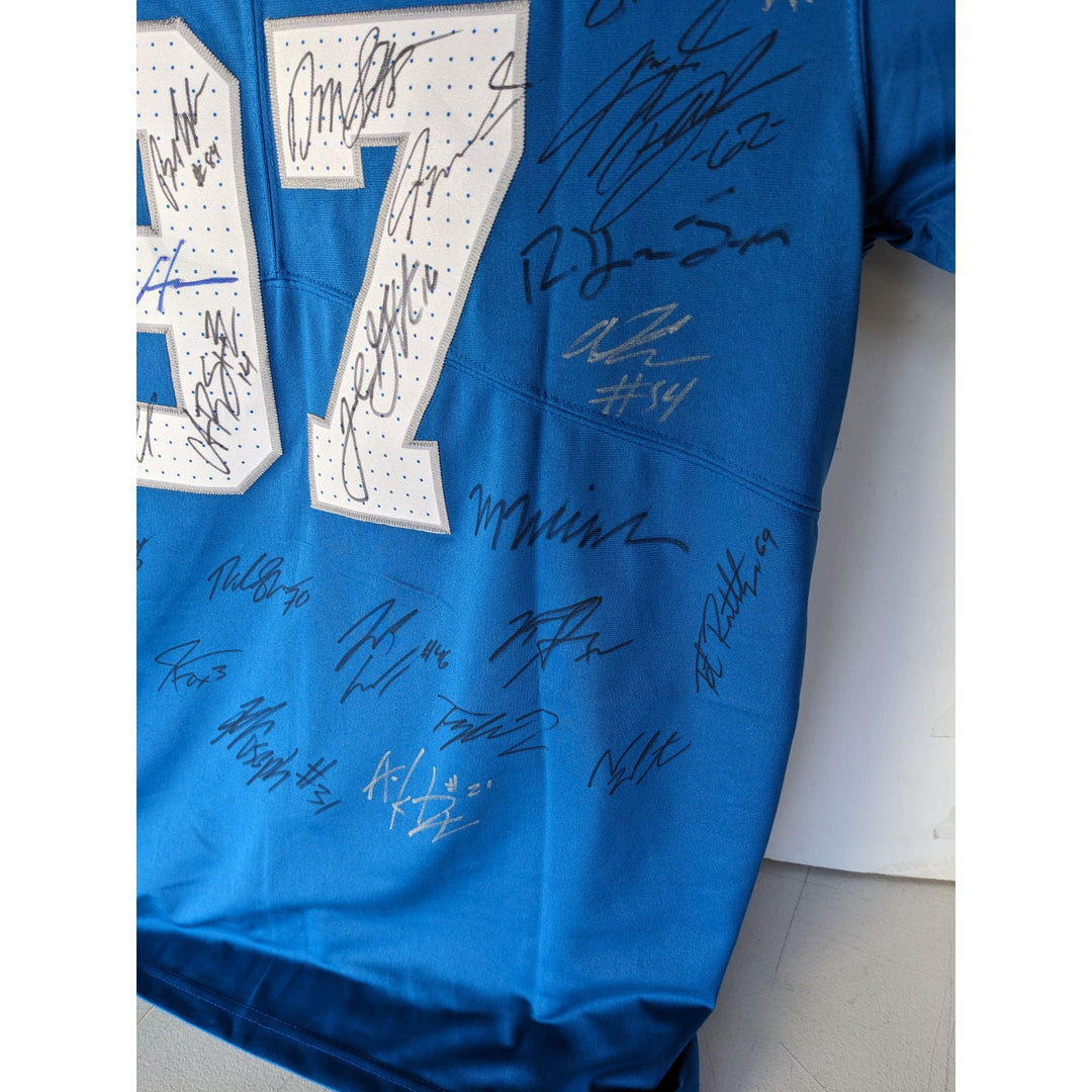 Detroit Lions Aidan Hutchinson 2025 game model jersey size xl team signed with proof