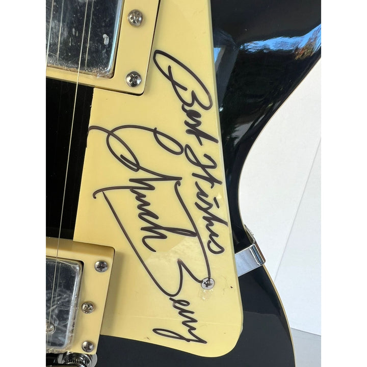 Keith Richards (inscribed), BB King & Chuck Berry vintage les paul full size electric guitar signed with proof.