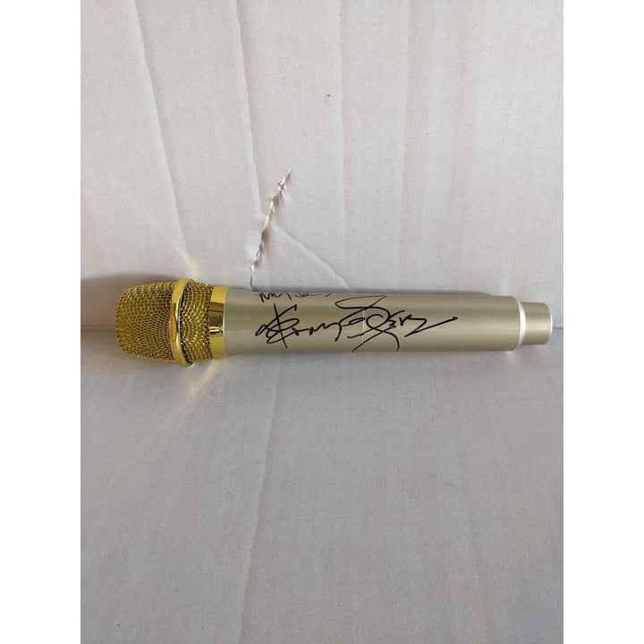 Kenny Rogers microphone signed with proof