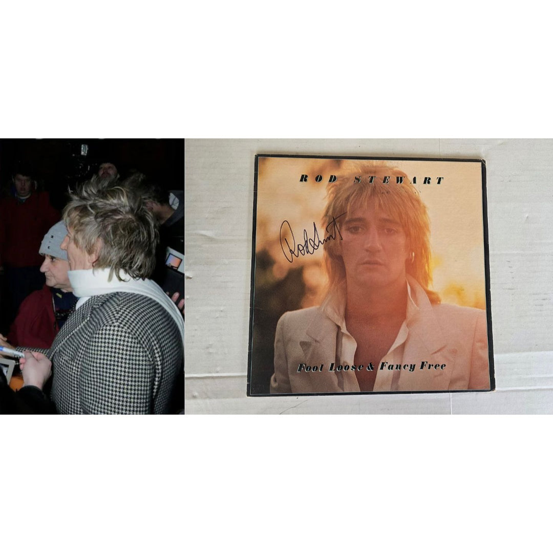 Rod Stewart ''Fool Love & Fancy Free'' LP signed with proof.