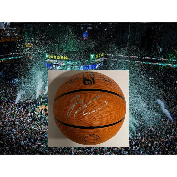 Jason Tatum Boston Celtics NBA full size basketball signed with proof