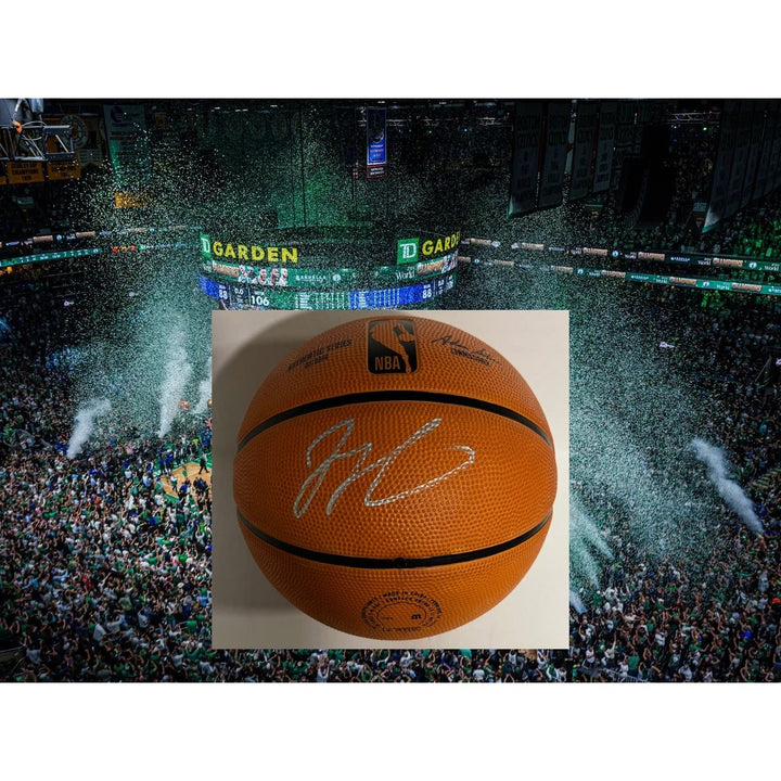 Jason Tatum Boston Celtics NBA full size basketball signed with proof