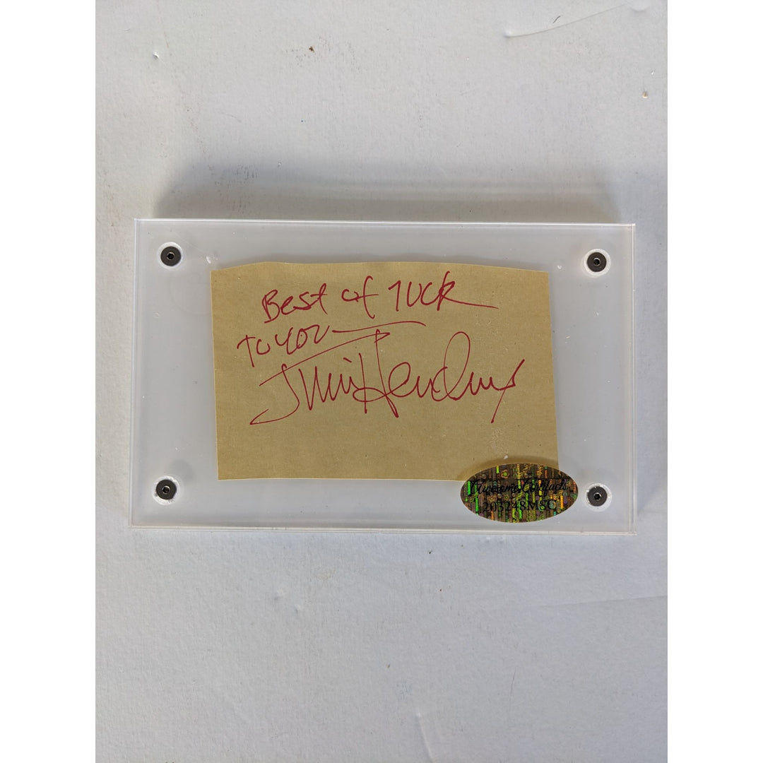 Jimi Hendrix Vintage autograph book page signed with proof