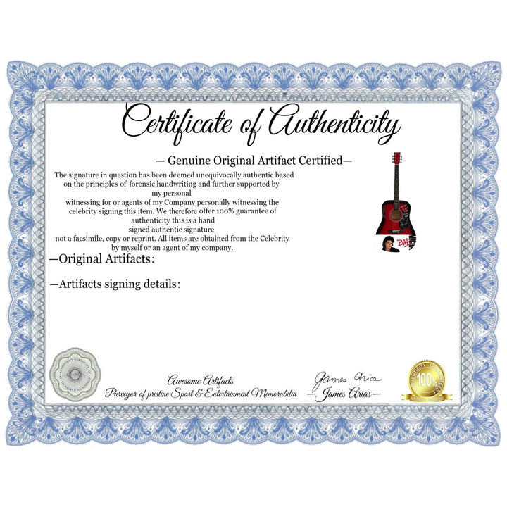 Michael Jackson signed with inscription One of a Kind full size acoustic guitar signed with proof.