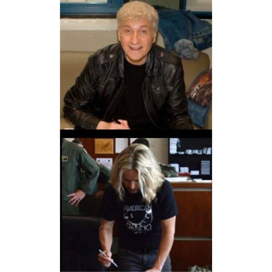 Styx: James Young, Tommy Shaw, Todd Sucherman, Lawrence Gowan, Will Evankovich, Terry Gowan Dennis D. Fender Stratocaster signed with proof