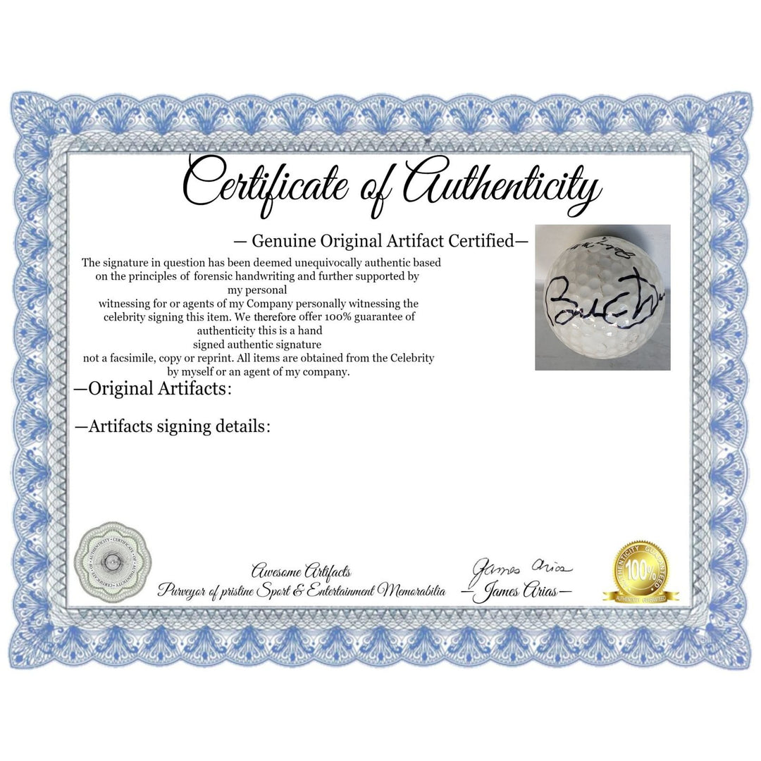 Barack Hussein Obama II (44) vintage golf ball signed with proof and free display case