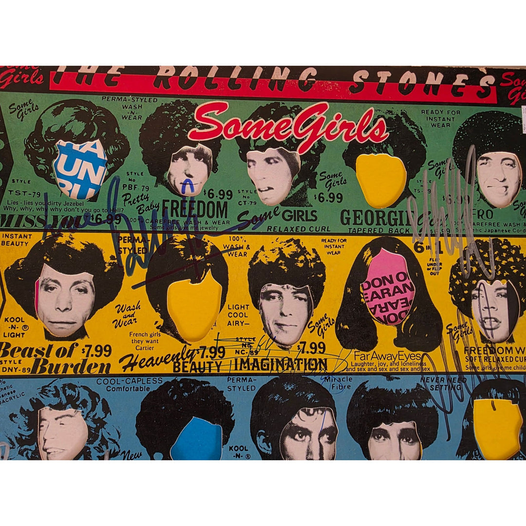 The Rolling Stones ''Some Girls'' LP signed with proof.