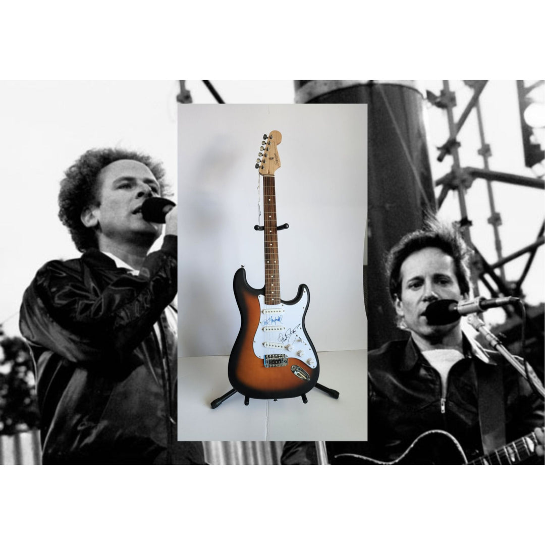 Paul Simon & Garfunkel authentic Fender Stratocaster electric guitar signed with proof