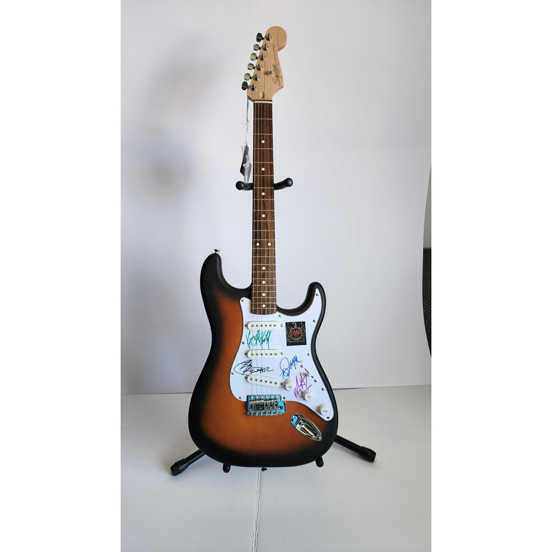 Paul Simon & Garfunkel authentic Fender Stratocaster electric guitar signed with proof