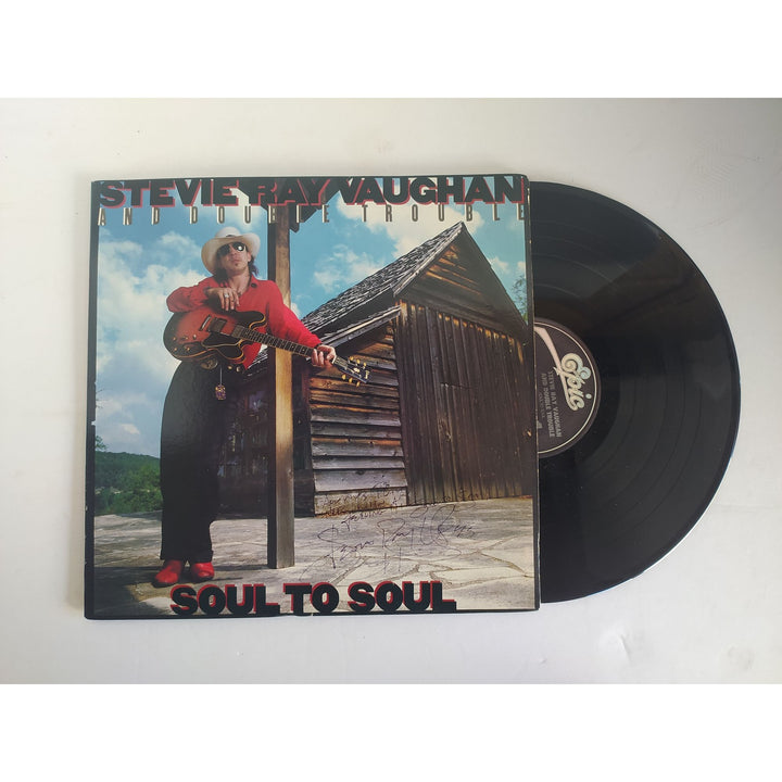 Stevie Ray Vaughan Soul to Soul original LP signed with proof