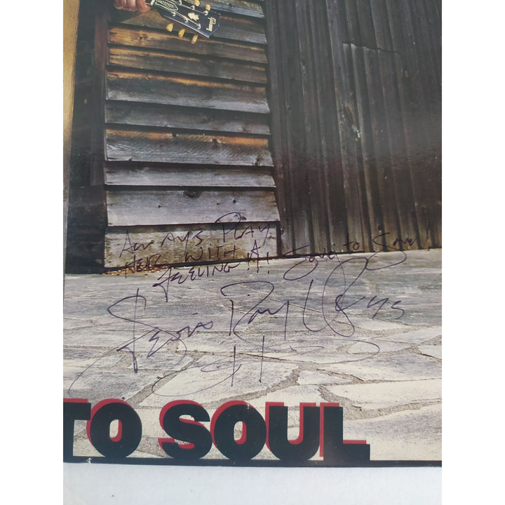 Stevie Ray Vaughan Soul to Soul original LP signed with proof