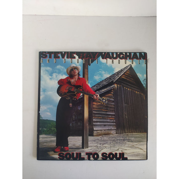 Stevie Ray Vaughan Soul to Soul original LP signed with proof