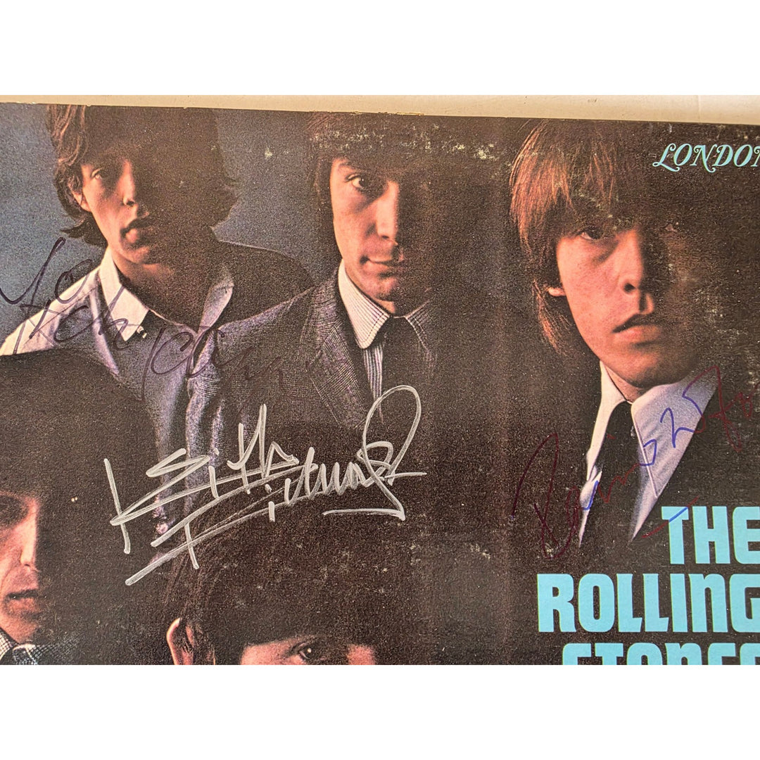 Rolling Stones Lp "12x5" Mick Jagger , Bill Wyman, Keith Richards, Charlie Watts Brian Jones signed with proof.